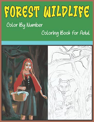 Forest Wildlife Color By Number Coloring Book For Adult Amazing Single
