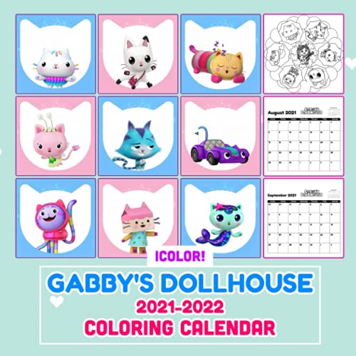 Gabby s Dollhouse 2021 2022 Coloring Calendar 18 Month July 2021 To gabby-s-dollhouse-2021-2022-coloring-calendar-18-month-july-2021-to