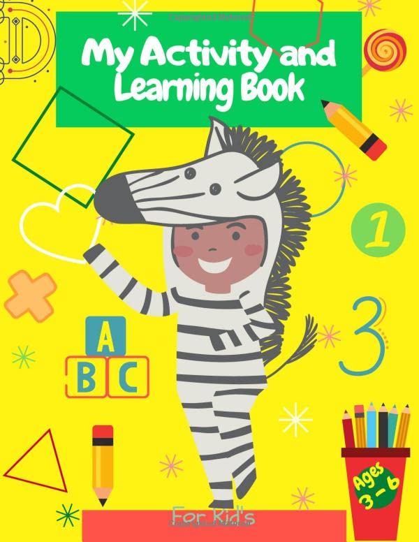 My Activity and Learning Book: Fun Learning with Numbers, Letters ...