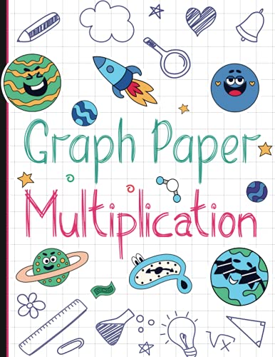 Graph Paper for Multiplication: Funny Planets Journal, Graph Paper for ...