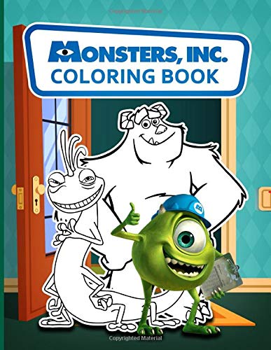 Monsters Inc Coloring Book: Monsters Inc Premium Unofficial Coloring