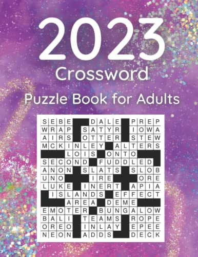 2023 Crossword Puzzle Book For Adults Over 50 Crossword Puzzles For 