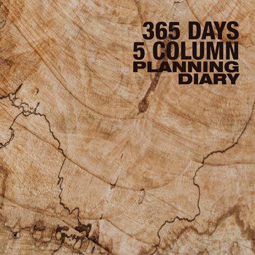 365 Days 5 Column Planning Diary Stunning Undated Flexible 5 Person