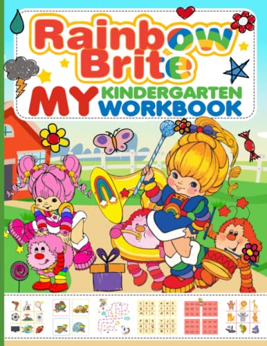 Rainbow My Kindergarten Workbook: A Large Print Quality Brite How Many ...