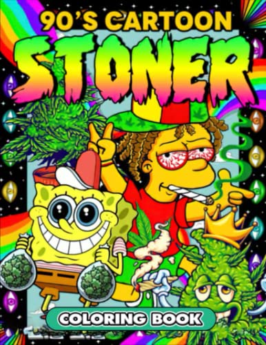 90 39 s Cartoon Stoner Coloring Book - 131775881 