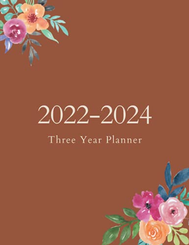 2022-2024 Three Year Planner: 36 Months Schedule Organizer Calendar | 3 ...