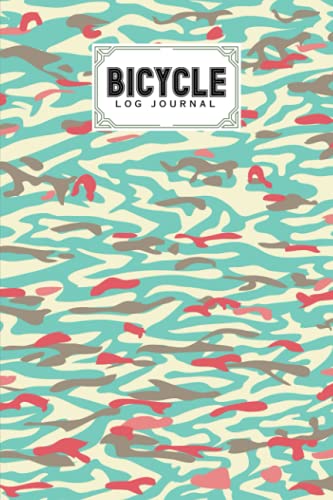 Bike Riding Journal Bicycle Log Journal: Cycling Logbook Camo Print Cover, Bike Riding ...