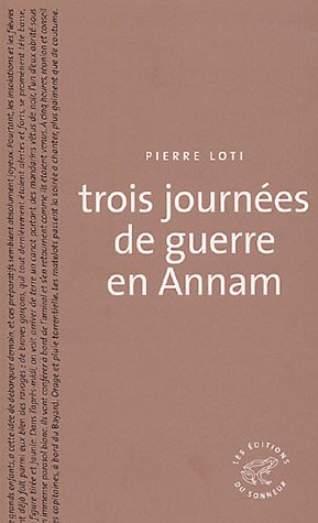 trois journées de guerre en Annam book cover