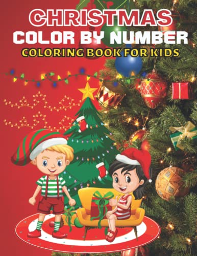 Christmas Color By Number Coloring Book For Kids Christmas Color By 