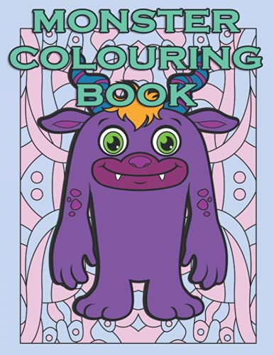 Monster Colouring Book: Adorable & Cute Monster Coloring Book for Kids ...