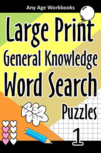 Large Print General Knowledge Word Search Puzzles 1 by Any Age ...
