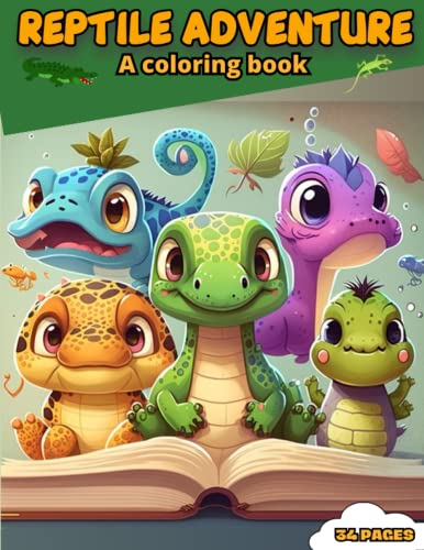 Reptile Adventure: Coloring Book by Pink Silva | Goodreads