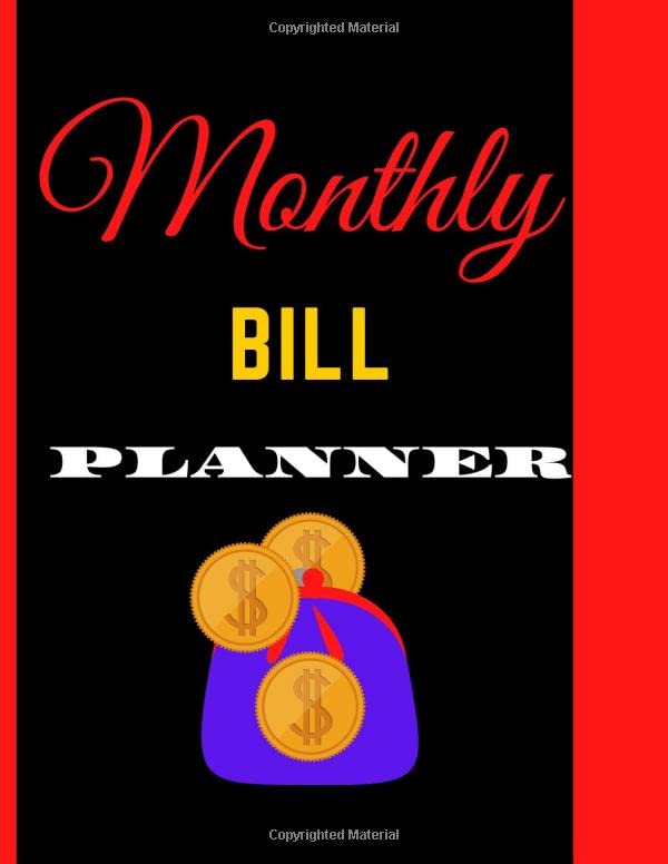 Monthly Bill Planner: Planners with Budget Section | Daily, Weekly ...