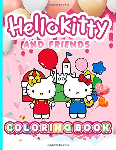 Hello Kitty And Friend Coloring Book: Hello Kitty And Friend Stress ...