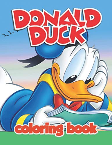Donald Duck Coloring Book: Perfect Christmas Gift For Kids And Adults ...