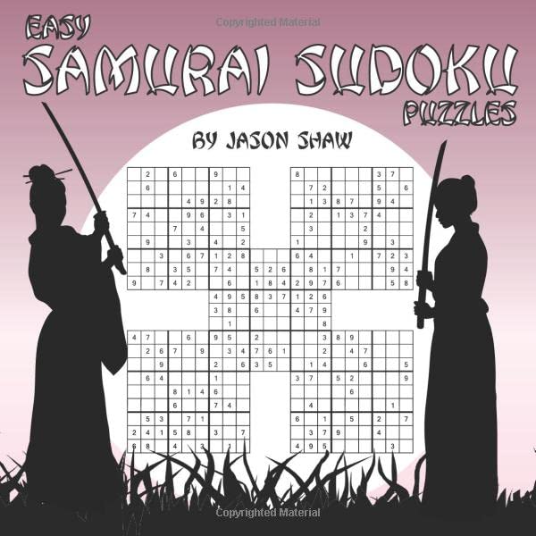 Easy Samurai Sudoku Puzzles 100 Overlapping Sudoku Puzzles with 5