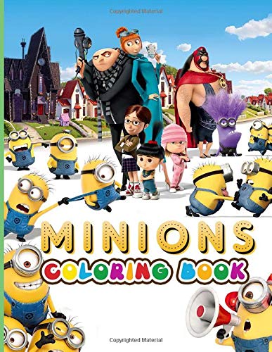 Minion Coloring Book: Minion Stress Relieving Coloring Books For Adults ...