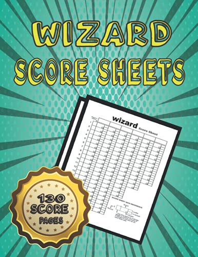 Wizard Score Sheets: 130 Large Score Pads for Scorekeeping / Wizard ...