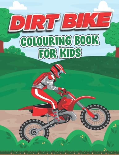 Dirt Bike Coloring Book for Kids: This Book Stress Relief Easy Coloring
