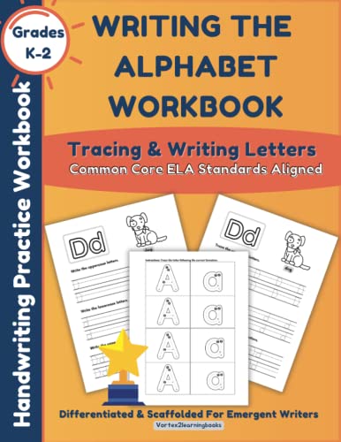 Handwriting Practice Workbook For Kids: Writing The Alphabet: Tracing ...