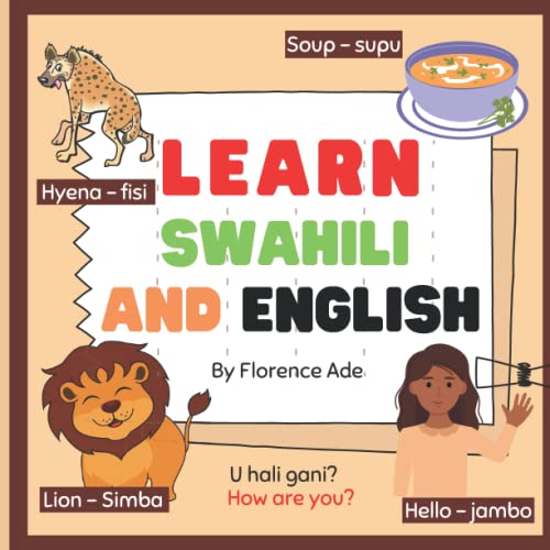 Learn Swahili and English Children Bilingual Book, Teach your child