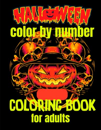 Halloween Color By Number Coloring Book For Adults: Stained Glass ...