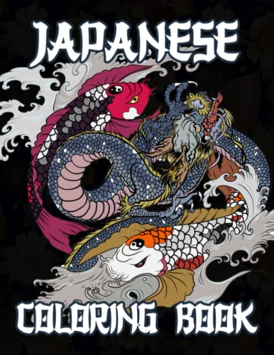 Japanese Coloring Book: Over 100 Coloring Pages for Adults & Teens