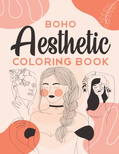 Aesthetic Coloring Book: Minimalist Line Art Coloring Book For Women, Teens, and Adults ...