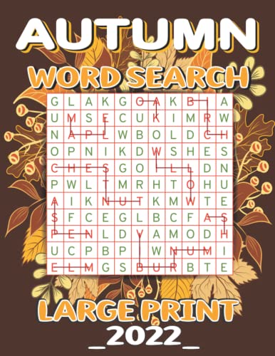 Autumn Word Search Large Print: Fall Word Search Large Print, Autumn ...