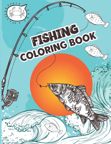 Fishing Coloring Book: fish coloring book For Preschool, boys & girls ...