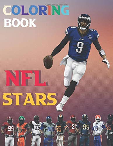 NFL STARS coloring book: National Football League Colouring Pages for