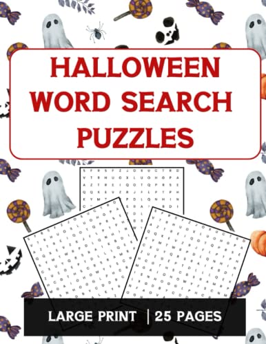 Halloween Word Search Puzzles For Adults: Halloween Word Search Puzzle ...