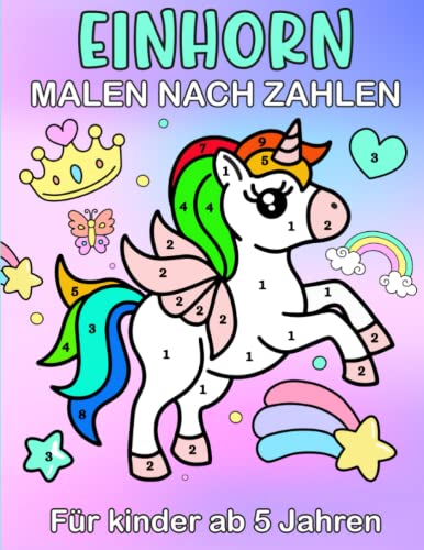 Ravensburger Malen Nach Zahlen 'Einhornliebe' – Für Kinder Ab 9 Jahren, Inkl. Farben & Pinsel