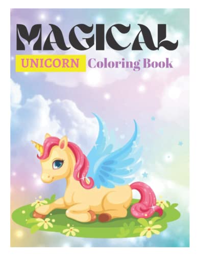 unicorn coloring book: unicorn coloring books for girls 4-8 by Emmanuel ...