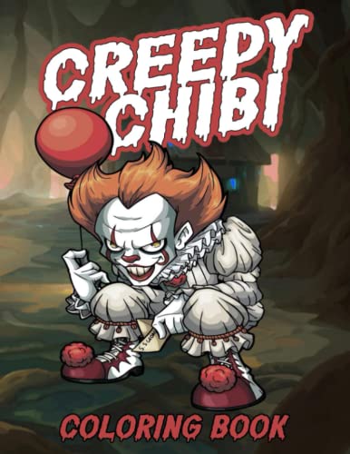 Creepy Chibi Coloring Book: Spooky Coloring Pages with Kawaii Horror ...