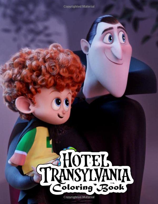 Hotel Transylvania Coloring Book: Drawing Art 8.5 x 11" pages, one side ...