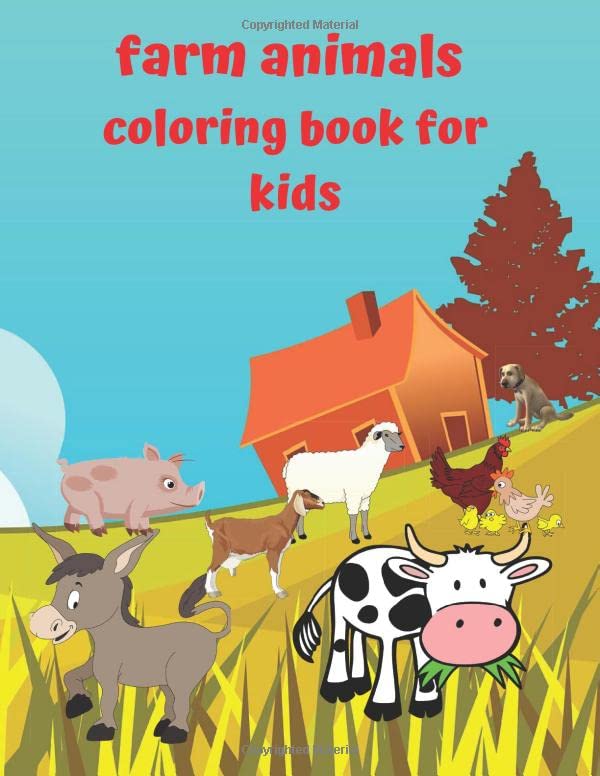 farm animals coloring book farm animals coloring book for kids ; size