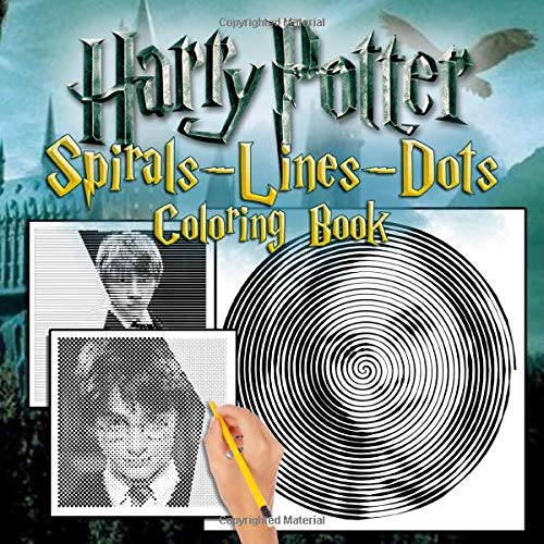 Harry Potter Dots Lines Spirals Coloring Book: Coloring Book For Kids ...