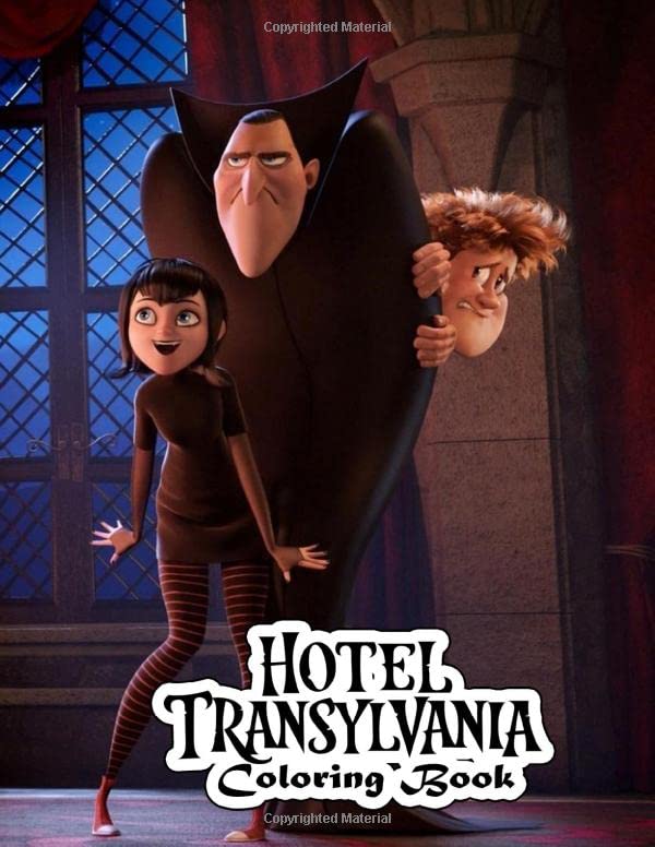 Hotel Transylvania Coloring Book: Drawing Art 8.5 x 11" pages, one side ...
