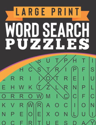 Large Print Word Search Puzzles: 100 Large-Print Puzzles by Rachel ...