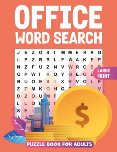 Office Word Search Puzzle Book Large Print: Office Word Wordsearches