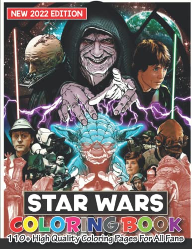 StarWars Coloring Book: Perfect Coloring Book with 110+ Beautiful ...