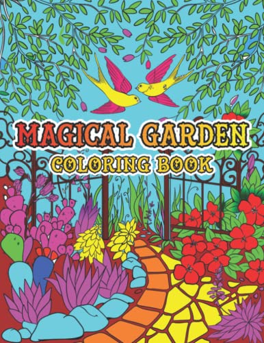 Magical Garden Coloring Book: Creative Art Therapy For Adults by Debby ...