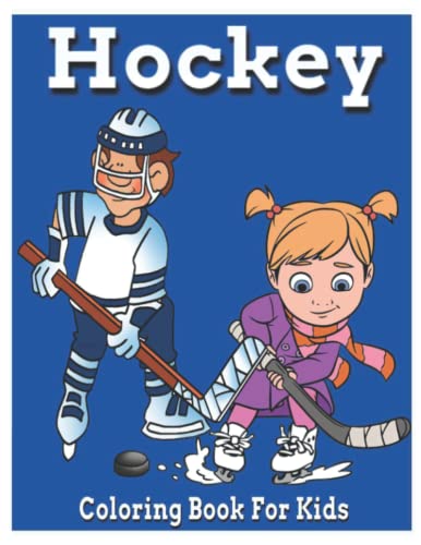 Hockey Coloring Book For Kids: Ice hockey Coloring Book/amazing Hockey ...