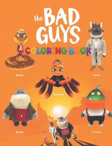 TheBạdGuys coloring book: Amazing Characters In The Bad Guys Colouring