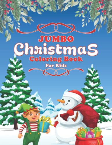 Jumbo Christmas Coloring Book For Kids: The Big Christmas Coloring Book ...