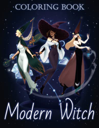 Modern Witch Coloring Book: Include 30 Coloring Pages For Adults ...