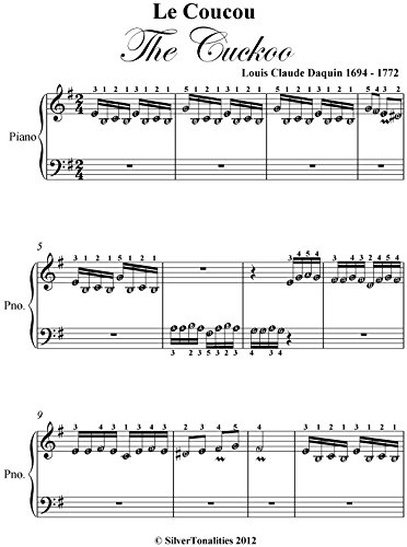 Le Coucou The Cuckoo Beginner Piano Sheet Music by Louis Daquin | Goodreads