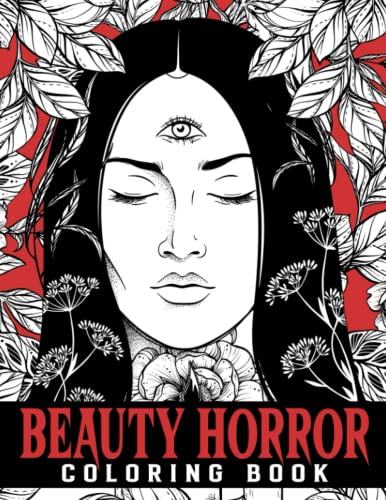 Beauty of Horror Coloring Book: 30+ Special Coloring Pages Of Horror ...