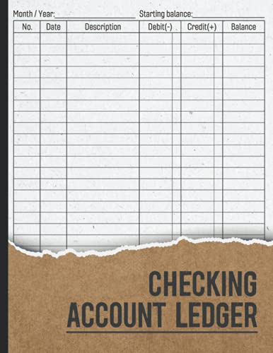 Checking Account Ledger: Payment Record Notebook / Check and Debit Card ...